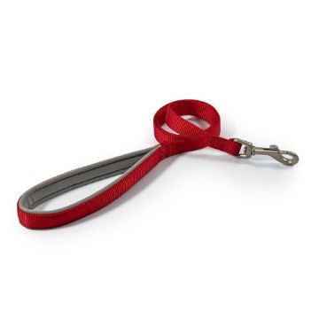 Picture of Ancol Viva Padded Nylon Snap Lead Red 20kg 1m x 1.2cm x 1