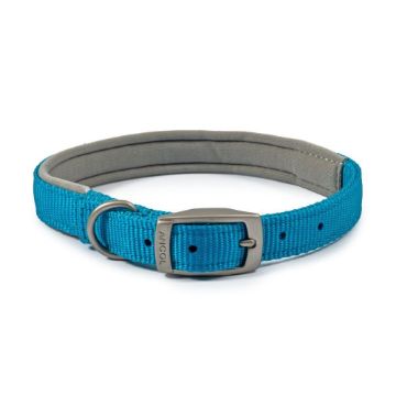 Picture of Ancol Viva Padded Nylon Buckle Collar Blue S/M 35-43cm Size 4 x 1
