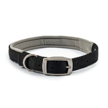 Picture of Ancol Viva Padded Nylon Buckle Collar Black M 39-48cm Size 5 x 1