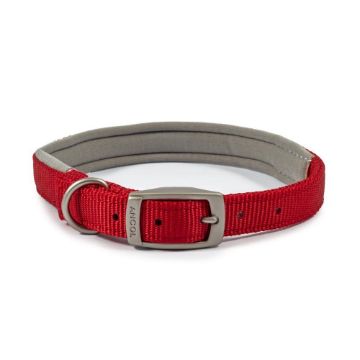 Picture of Ancol Viva Padded Nylon Buckle Collar Red M 39-48cm Size 5 x 1