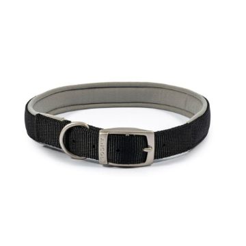 Picture of Ancol Viva Padded Nylon Buckle Collar Black L 45-54cm Size 6 x 1