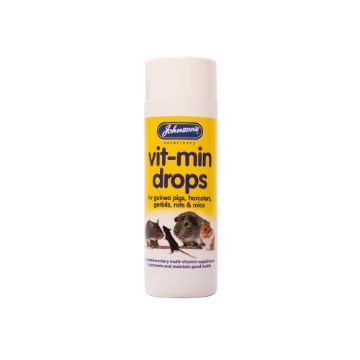 Picture of Johnson's Vit-Min Drops Hamsters, Guinea Pigs & Gerbils 100ml x 6