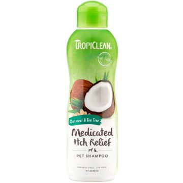 Picture of TropiClean Medicated Itch Relief Oatmeal & Tea Tree Shampoo 355ml x 1