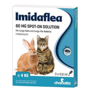 Picture of Imidaflea 80mg Spot-on Large Cat & Rabbits 3 tube x 1