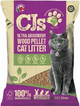 Picture of CJ'S Wood Pellet Cat Litter 30 Litre