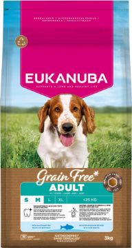 Picture of Eukanuba Adult Dog Grain Free Ocean Fish Small / Medium 3kg