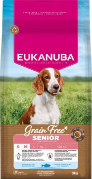 Picture of Eukanuba Senior Dog Grain Free Ocean Fish Small / Medium 3kg