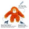 Picture of Tall Tails Plush Rope Body Orangutan Dog Toy 14" x 1