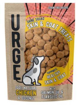 Picture of URGE Natural Dog Treats - Skin & Coat Treats 100g x 8