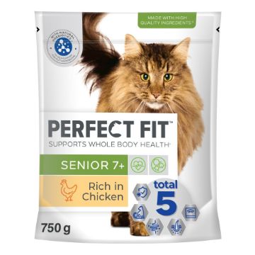 Picture of Perfect Fit 7+ Senior Cat Complete Chicken 750g x 1