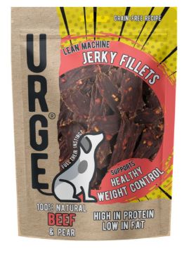 Picture of URGE Natural Dog Treats - Low Fat Jerky 100g x 8
