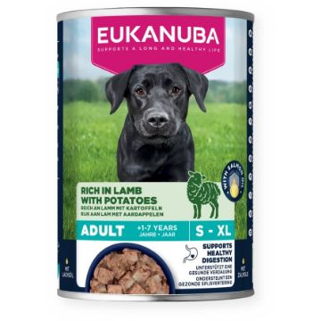 Picture of Eukanuba Adult Dog Cans Lamb & Potato 400g x 6