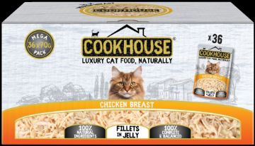 Picture of COOKHOUSE Cat Pouch Fillets Jelly Chicken Breast 70g 36pk x 1