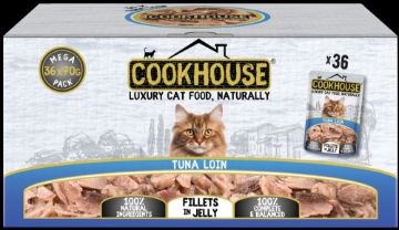 Picture of COOKHOUSE Cat Pouch Fillets Jelly Tuna Loin 70g 36pk x 1