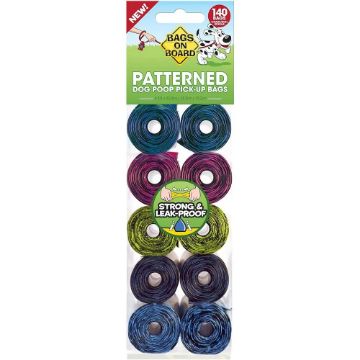 Picture of Bags on Board Poo Bags Patterned 10 x 14 Bag Rolls