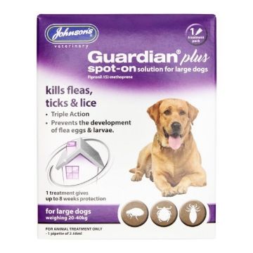 Picture of Johnson's Guardian Plus Flea & Tick Spot-on for Large Dogs 1 Tube x 1