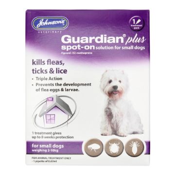 Picture of Johnson's Guardian Plus Flea & Tick Spot-on for Small Dogs 1 Tube x 1