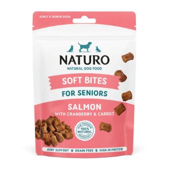 Picture of Naturo Dog Treats Senior Salmon Bites 70g x 8
