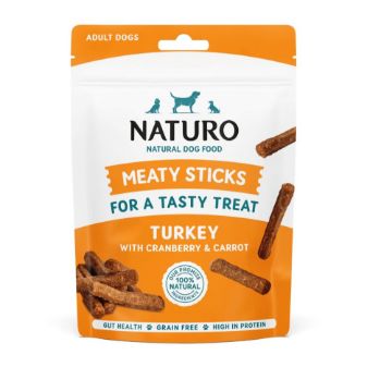 Picture of Naturo Dog Treats Meaty Sticks Turkey 70g x 8