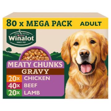 Picture of Winalot Perfect Portions Dog Pouch Chunks in Gravy 100g 80pk x 1
