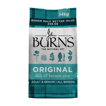 Picture of Burns Original Adult Dog Fish & Brown Rice 14kg