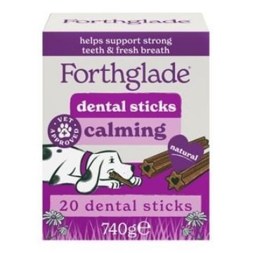 Picture of Forthglade Calming Dog Dental Sticks 20 Sticks 740g x 9