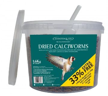 Picture of J&J Dried Calcilworms 1.6kg TUB x 1