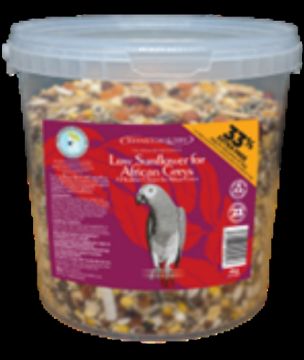 Picture of J&J African Grey Parrot Low Sunflower 4kg TUB x 1