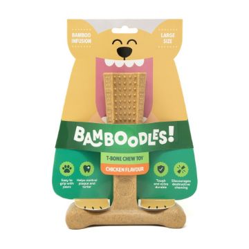 Picture of Bamboodles T-Bone Dog Chew Chicken Large 7.25" x 1