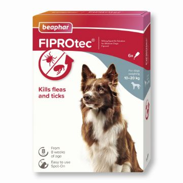 Picture of Beaphar FIPROtec Medium Dog Flea Drops 6 Tube x 1
