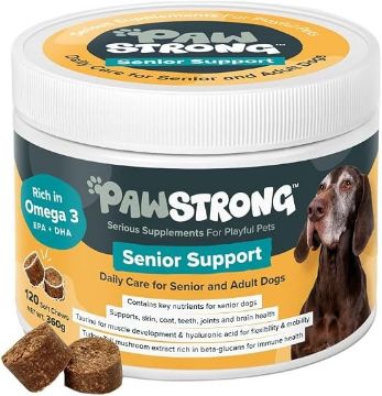 Picture of Pawstrong Senior Support Supplement for Dogs 120 Chews (360g) x 1