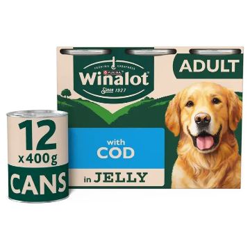 Picture of Winalot Classics Adult Dog Cans Cod in Jelly 400g x 12