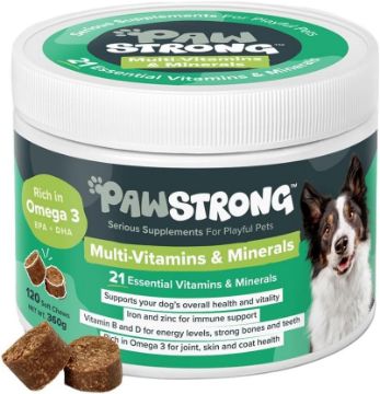 Picture of Pawstrong Multi-Vitamins & Mineals Supplement for Dogs 360g x 1