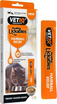 Picture of VETIQ Healthy Lickables Hairball Relief 5-Pack x 10