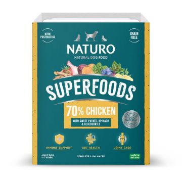 Picture of Naturo Adult Tray GRAIN-FREE Chicken Superfood 395g x 7