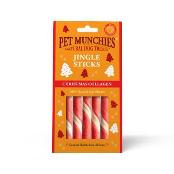 Picture of Pet Munchies Dog Christmas Jingle Sticks Collagen 42g x 8
