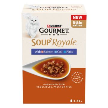 Picture of Gourmet SOUP' Royale Salmon/Cod/Plaice 45g 6pk x 4