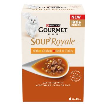 Picture of Gourmet SOUP' Royale Chicken/Beef/Turkey 45g 6pk x 4