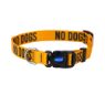 Picture of Ancol Nylon Adjustable Awareness Collar 20-30cm Size 1-2 - 'NO DOGS' x 1