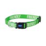 Picture of Ancol Nylon Adjustable Awareness Collar 30-50cm Size 2-5 - 'FRIENDLY' x 1
