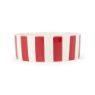 Picture of Scruffs Amalfi Stripe Ceramic Food Bowl - Red 13cm x 1