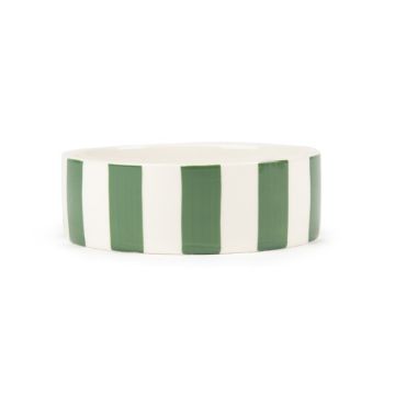 Picture of Scruffs Amalfi Stripe Ceramic Food Bowl - Green 19cm x 1
