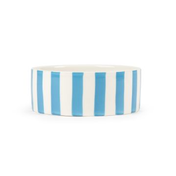 Picture of Scruffs Amalfi Stripe Ceramic Food Bowl - Blue 13cm x 1