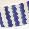 Picture of Scruffs Coastal Ceramic Food Bowl Blue Zig Zag 13cm x 1