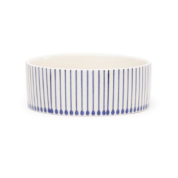 Picture of Scruffs Coastal Ceramic Food Bowl Blue Raindrops 19cm x 1