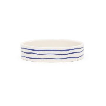 Picture of Scruffs Coastal Ceramic Pet Saucer - Blue Ripple 13cm x 1