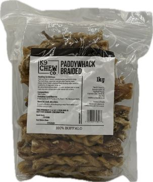 Picture of K9 Chew Co. Buffalo Braided Paddywack 1kg